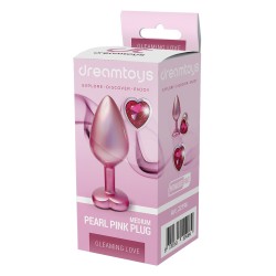 Pearl Pink Metallic Anal Jewel M - Glänzende Liebe - 8,3 x 3,4cm