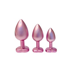 Pearl Pink Metallic Anal Schmuck Set - Glailleing Love