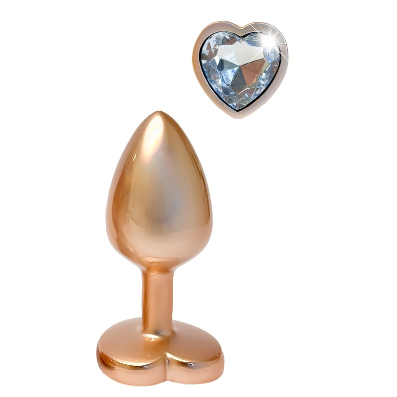 Bijou Anal Métallisé Gold Pearl S - Gleaming Love - 7.1 x 2.7cm