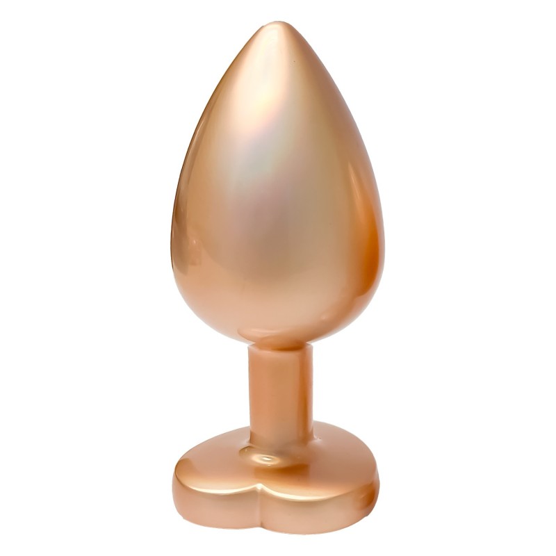 Metallic Anal Juwel Gold Perle L - Glänzende Liebe - 9,5 x 4,3cm
