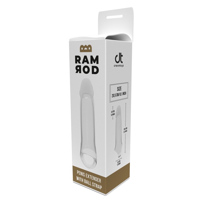 COUVERCLE TRANSPARENT AVEC EXTENSION DE 4 CM ET RAMRODSUPPORT DE TESTICULE