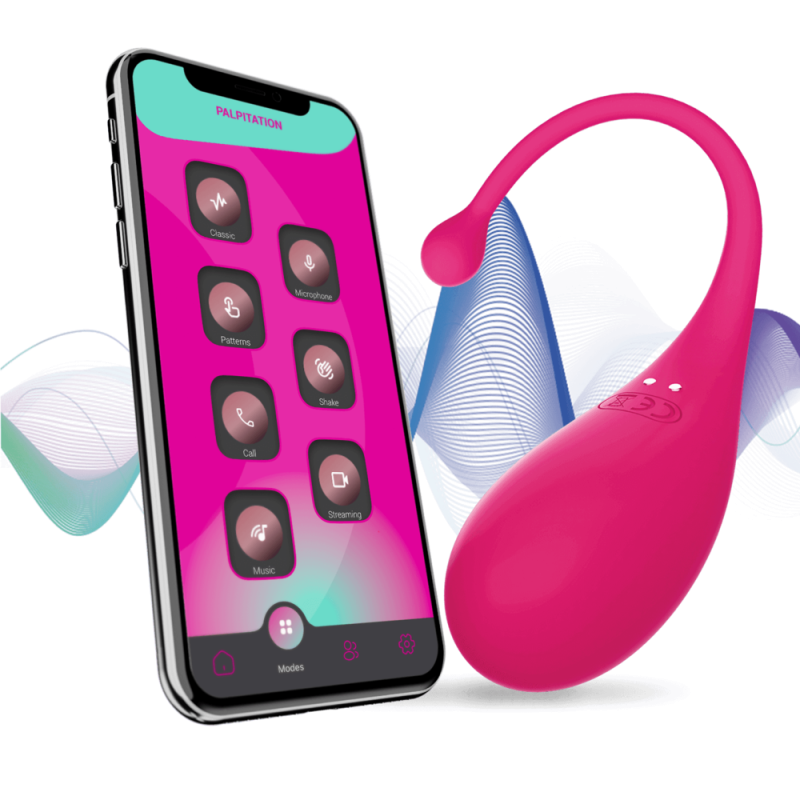 Palpitation Deep Vibration Egg Vibrateur rechargeable avec APP