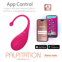 Palpitation Deep Vibration Mint - Oeuf vibrant rechargeable avec APP