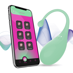 Palpitation Deep Vibration Mint - Oeuf vibrant rechargeable avec APP