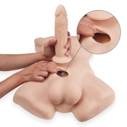 SILEXD Apollo L Full Torso with 7-inch dildo included