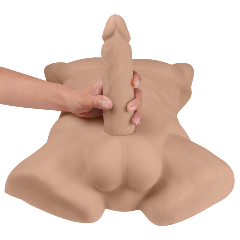 SILEXD Apollo Caramel L Full Torso mit 7-Zoll-Dildo inklusive