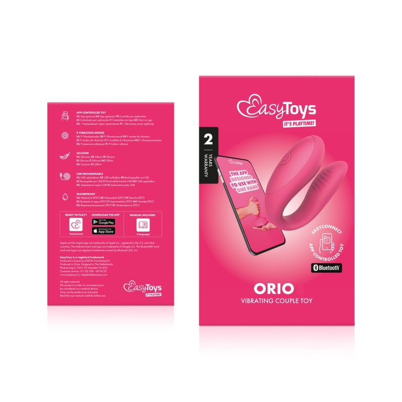 ORIO - Vibromasseur partenaire avec application EasyConnect