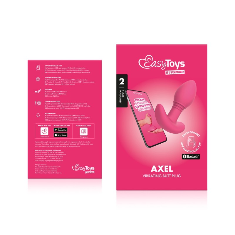 AXEL - Plug vibromasseur anal avec application EasyConnect