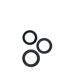 Black Silicone Rings Kit 30, 35 and 40mm - Diversity Rings - Renegade