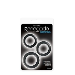 Schwarze Silikonringe Kit 30, 35 und 40mm - Diversity Ringe - Renegade