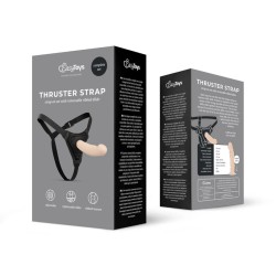 THRUSTER STRAP - Arnês vibrador de silicone semi-realista 14,5x3cm