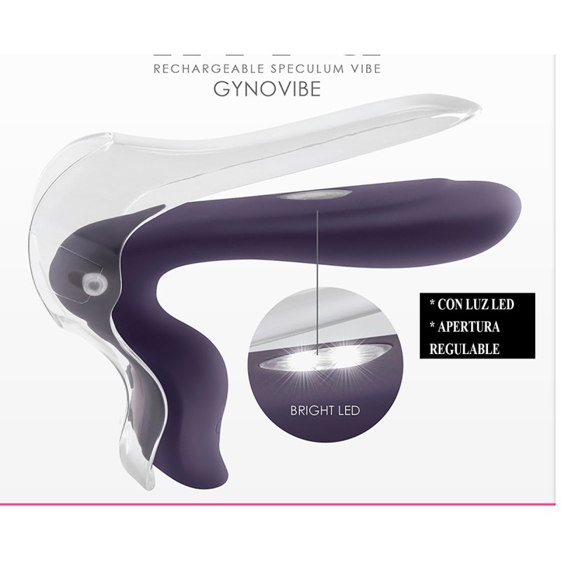 GynoVibe - Vibrating Speculum with light - rechargeable - adjustable opening