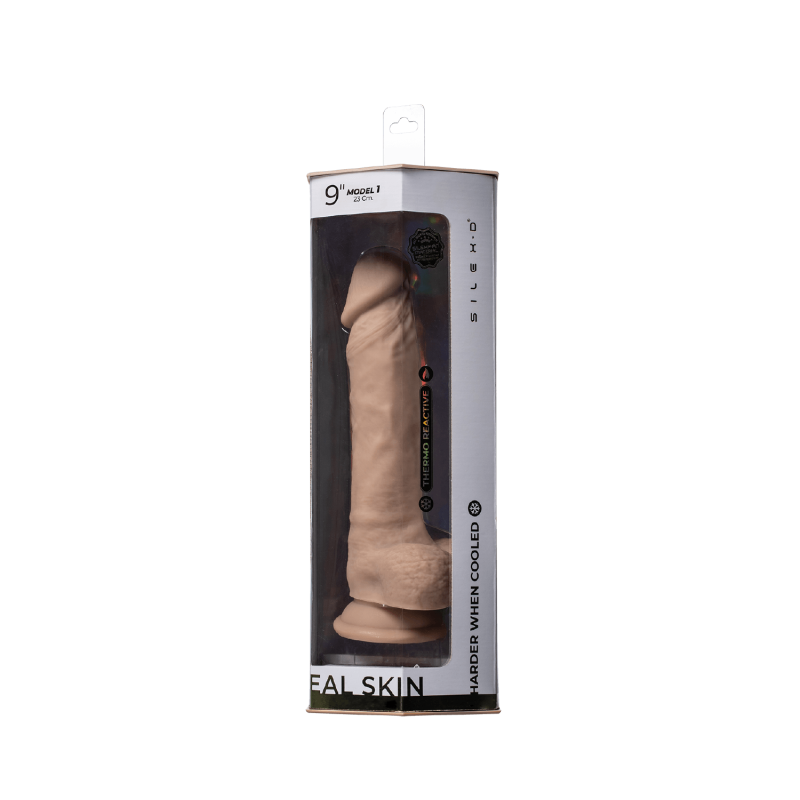 Silexd – Modello Real Skin 1 9" pollici (23 cm) Silicone liquido