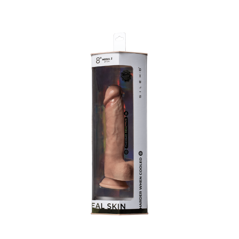 Silexd – Modelo Premium Real Skin 1 8" polegadas (20cm) Silicone Líquido
