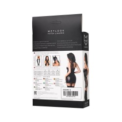 Mini abito Lillie Black Wetlook Taglia S