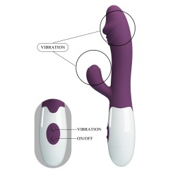 Snappy Dark Purple - Double Vibromasseur 30 modes