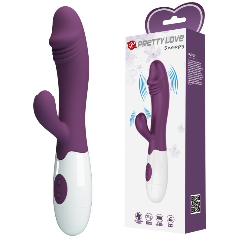 Snappy Dark Purple - Doppio vibratore 30 modalità