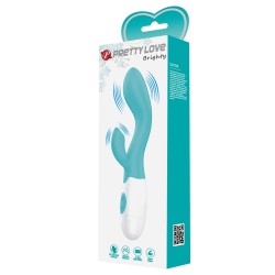 Vibrateur double bleu clair brillant 30 modes