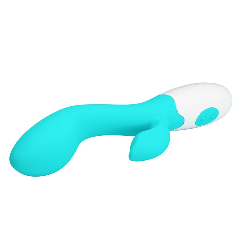 Brighty Light Blue Double Vibrator 30 modes