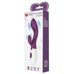 Vibrador duplo roxo escuro brilhante 30 modos