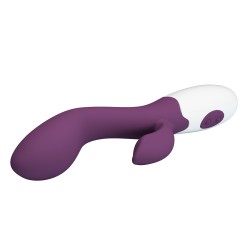 Heller dunkelvioletter Doppelvibrator 30 Modi