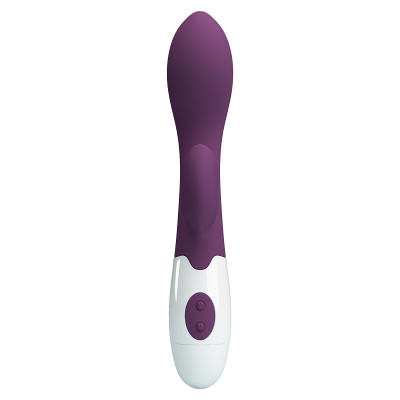 Vibrador duplo roxo escuro brilhante 30 modos