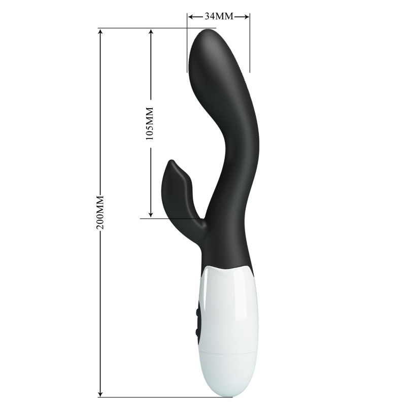 Brighty Black - Double Vibromasseur 30 modes