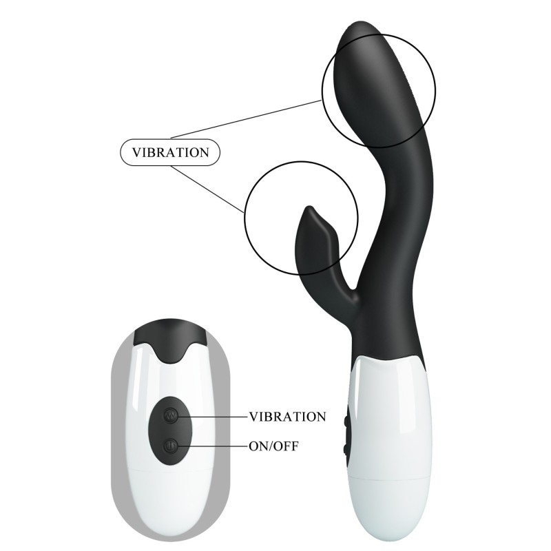 Brighty Black - Double Vibrator 30 modes