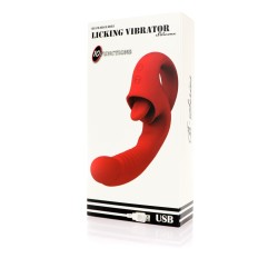 Vibromasseur à lécher - Languette et vibromasseur -100 modes - Rechargeable