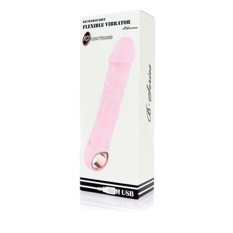 Vibrador Flexible - Silicona- 10 modos - Recargable