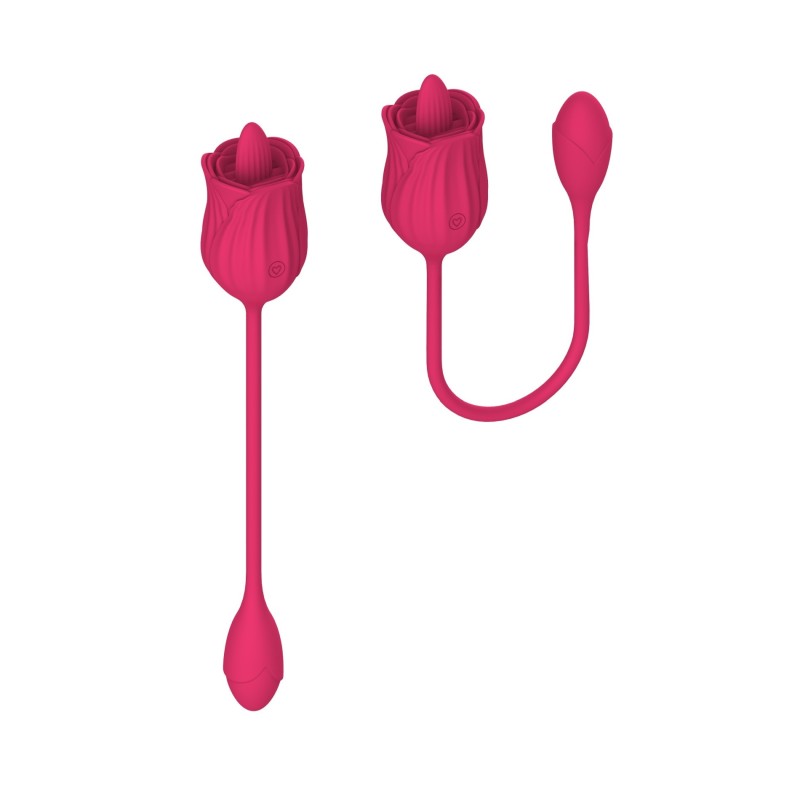 Licking Stimulator Double - Tongue and Vibrator -10modes - Rechargeable