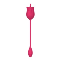 Stimulateur de léchage double - Langue et vibromasseur -10modes - Rechargeable