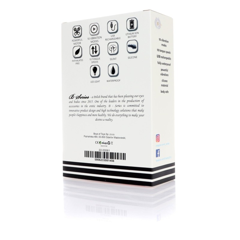 Stimulateur de léchage double - Langue et vibromasseur -10modes - Rechargeable