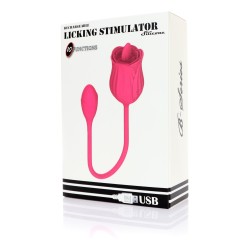 Stimulateur de léchage double - Langue et vibromasseur -10modes - Rechargeable