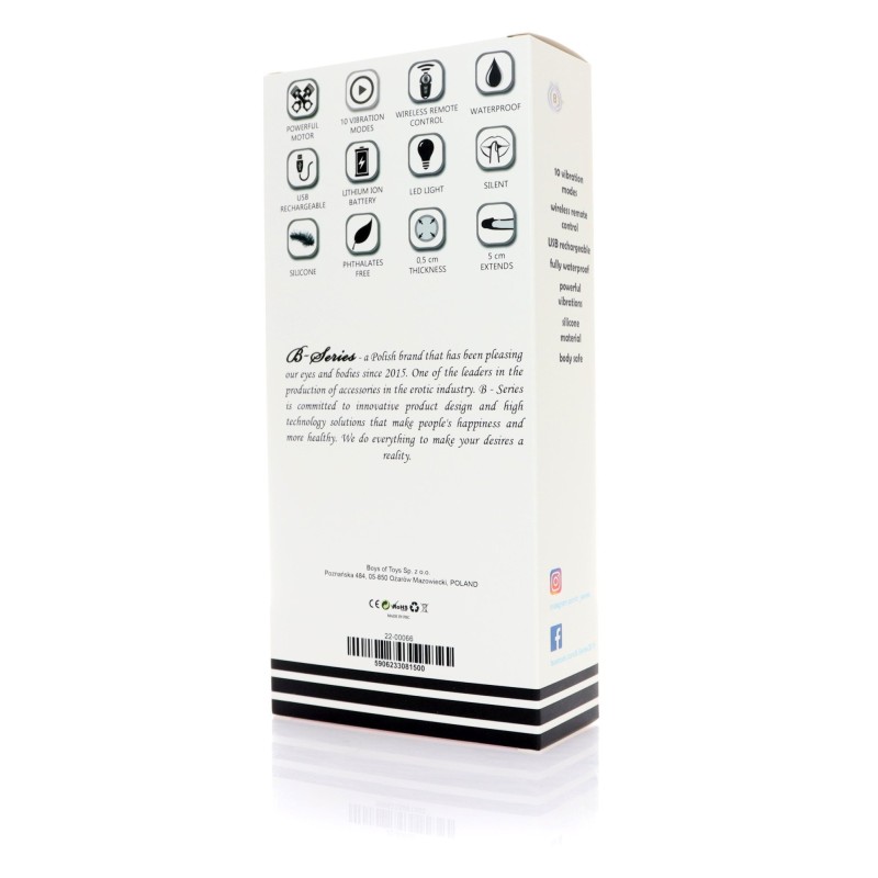 VIBRATING EXTENSION - VIBRATING CASE WITH 5CM EXTENSION AND REMOTE CONTROL