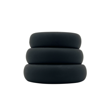 Kit 3 anneaux péniens plats Anneaux de plaisir sensuels en silicone 2