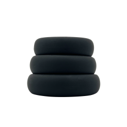 Kit 3 Anelli Piatti per il Pene Anelli Silicone Sensual Pleasure