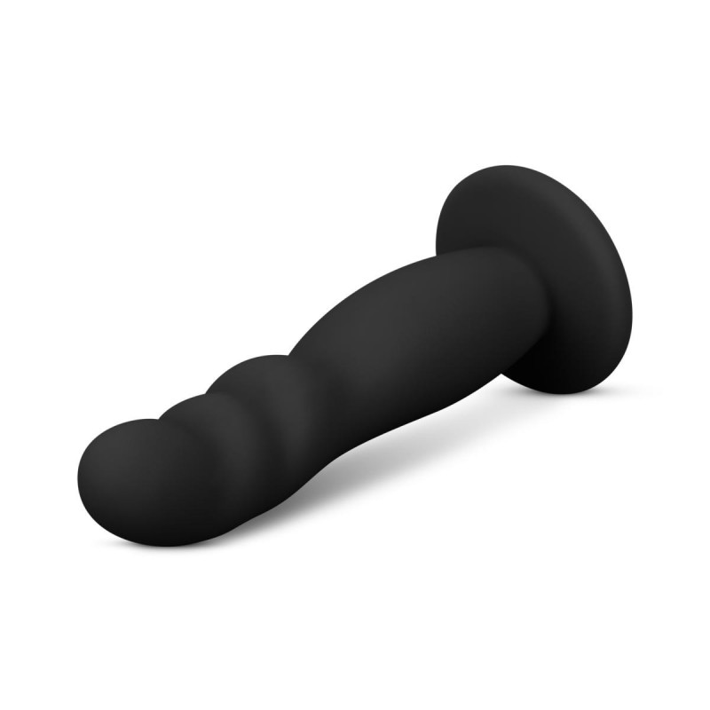 JAB STRAP Noir - Harnais avec godemichet en silicone noir 13x3cm