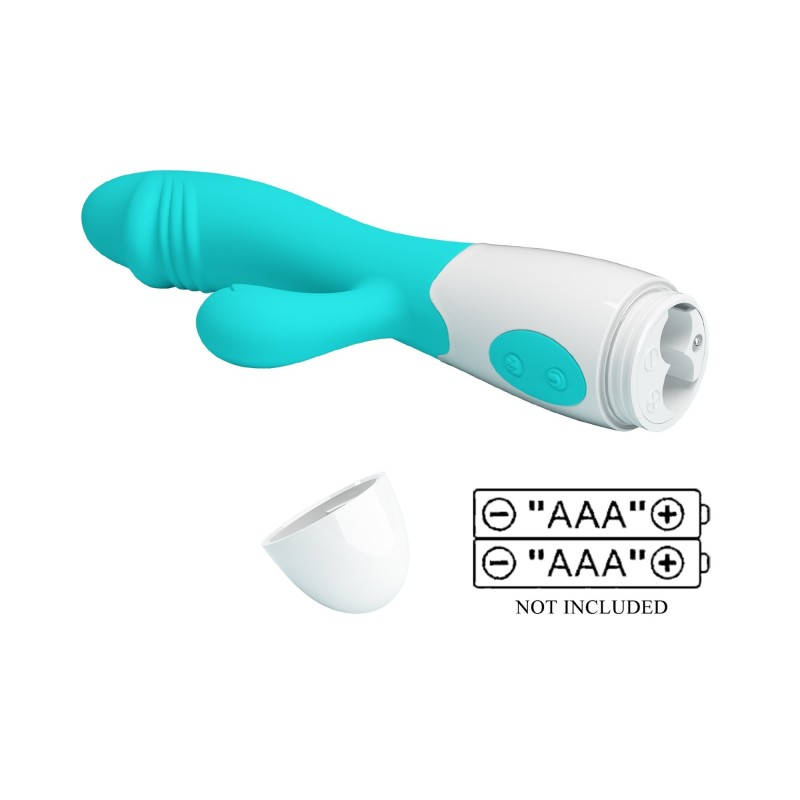 Snappy Light Blue - Double Vibromasseur 30 modes