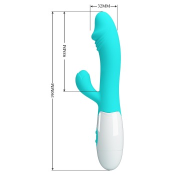 Snappy Light Blue - Doppelvibrator 30 Modi 2