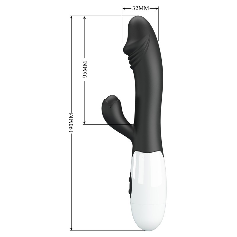 Snappy Black - Double Vibromasseur 30 modes