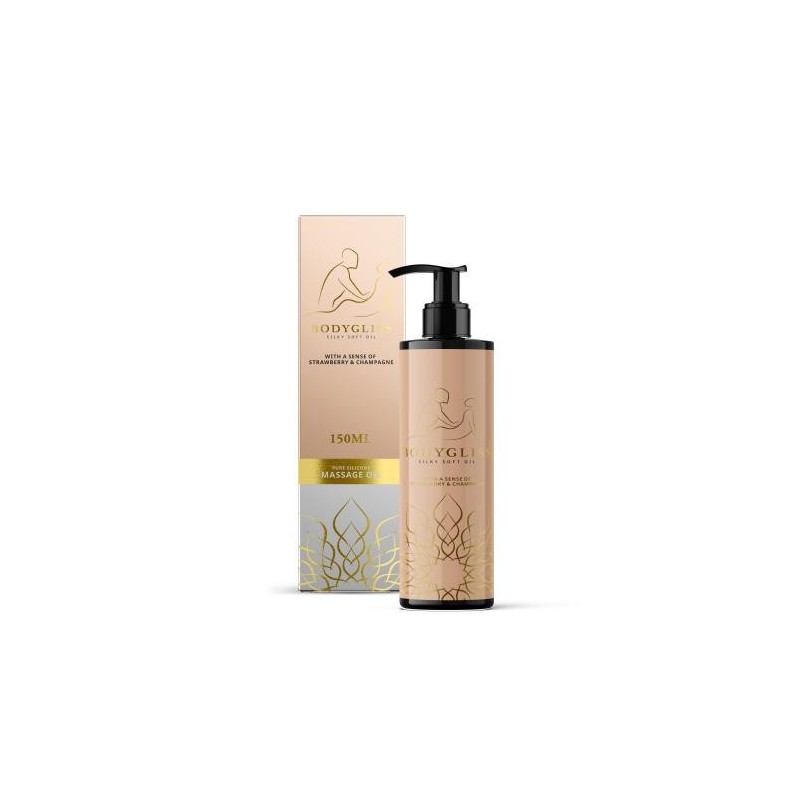 bodygliss Delight- Champanhe & Morango - Óleo Lubrificante & Massagem em 1 - 150 ml