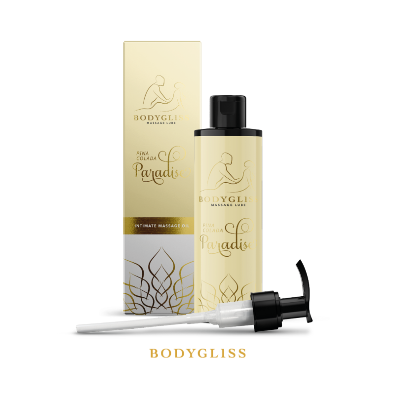 bodygliss Paradise - Piña Colada - Olio lubrificante e da massaggio in 1 - 150 ml
