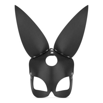 Bold Bunny Vegan Leather Bunny Mask - Black 2