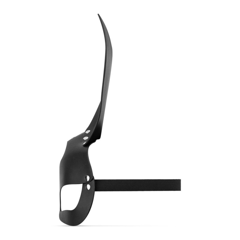 Bold Bunny Maschera da coniglietto in pelle vegana - nera