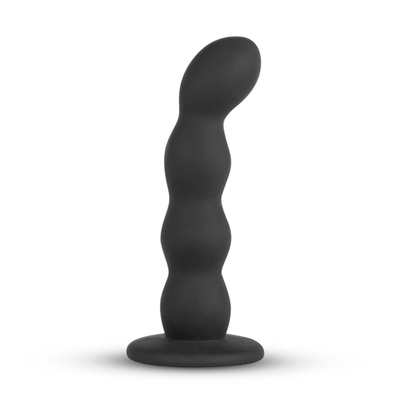 STRAP on Dildo Noir - Harnais avec gode en silicone noir 13x2.8cm