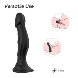 Optimus Black - Rechargeable Vibrator 9 modes and 18cm