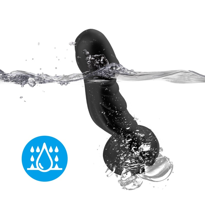 Optimus Black - Rechargeable Vibrator 9 modes and 18cm