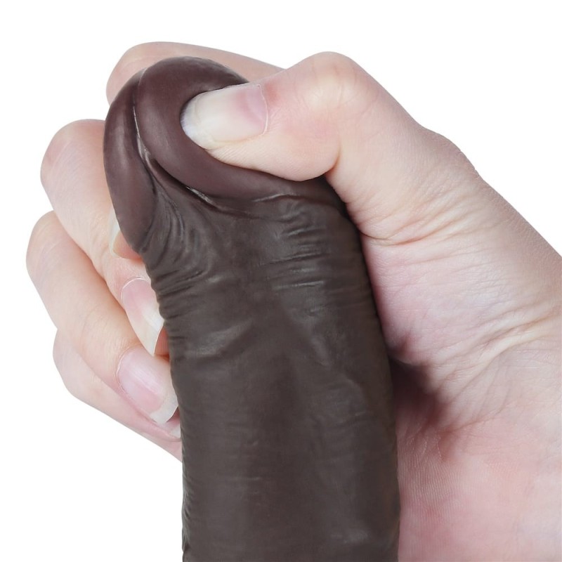 Gode noir avec peau coulissante 7,5 pouces (19,5x3,5cm)