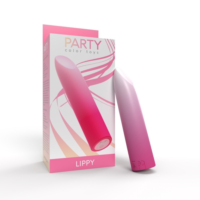 Lippy Rosa - Bala vibradora recargable 10 modos